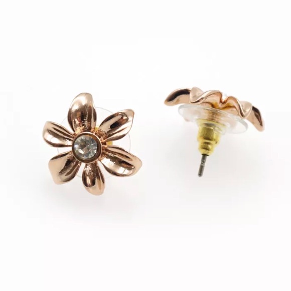 KATE SPADE • Rose Gold Lovely Lillies Earrings - Picture 5 of 7